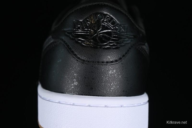 Nike Air Jordan 1 Low Golf Shoes Black Snake Pattern - DD9315-005