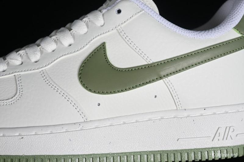 Nike Air Force 1 '07 Low Casual Sneakers in White Green - DV3808-106