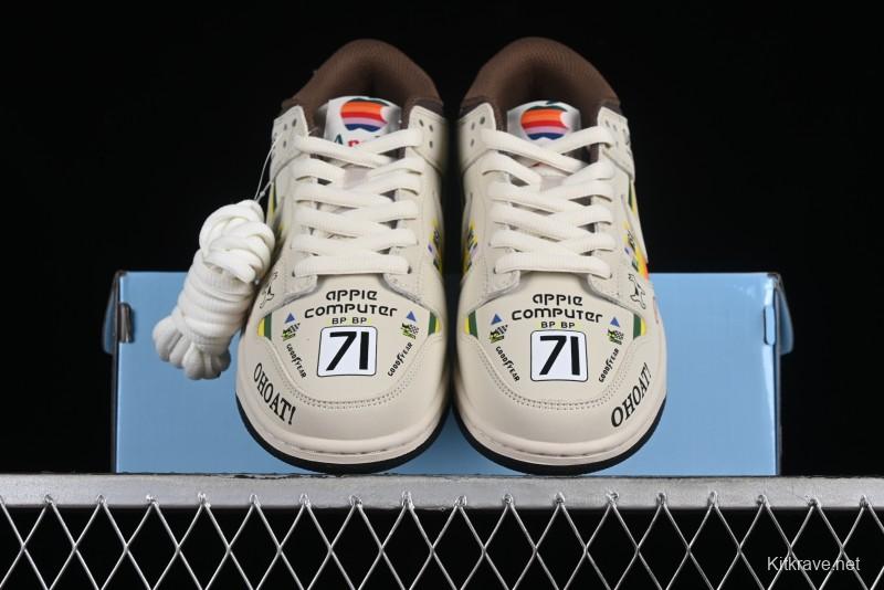 Nike SB Dunk Low Apple Colorway Low-Top Casual Skateboarding Shoes - MU0232-368