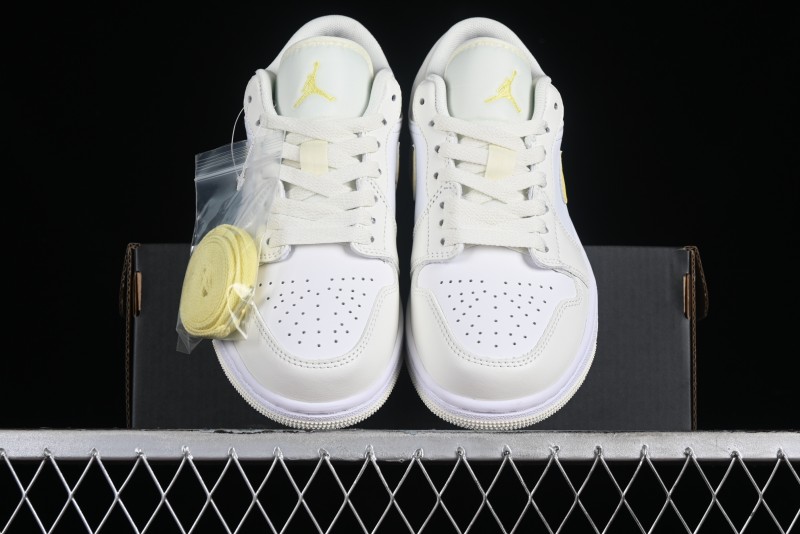 Nike Air Jordan 1 Low AJ1 Lemon Yellow Low-Top Casual Sneakers - FV8486-181