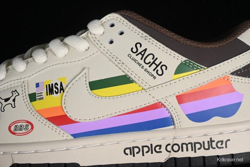 Nike SB Dunk Low Apple Colorway Low-Top Casual Skateboarding Shoes - MU0232-368