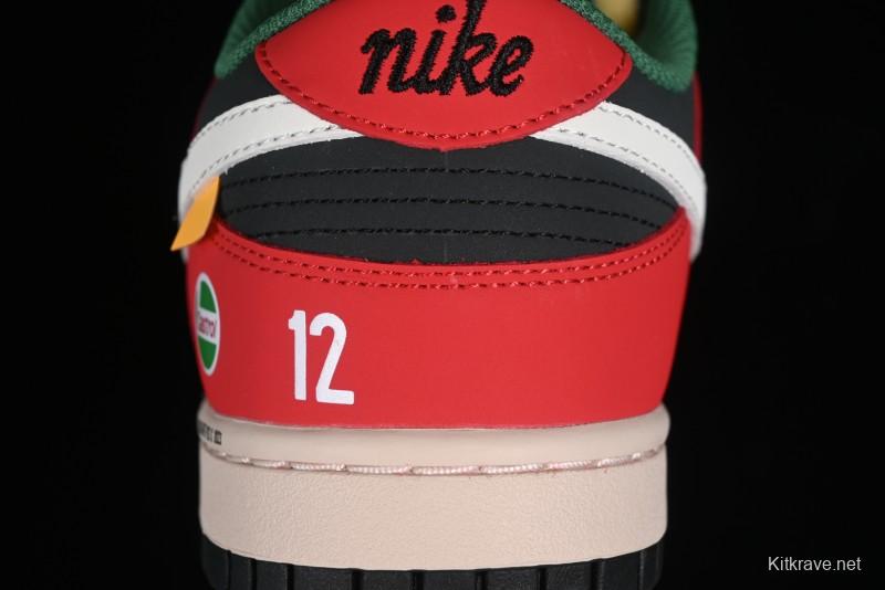 Nike SB Dunk Low Casual Skateboarding Shoes Racing Red/Green - MU0232-361