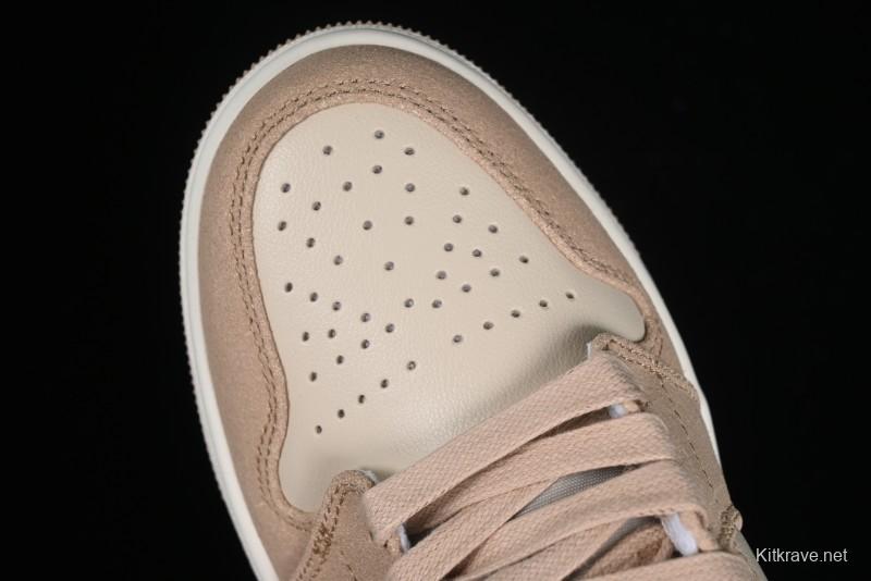 Nike Air Jordan 1 Mid AJ1 Khaki Mid-Top Basketball Shoes - FJ3448-200