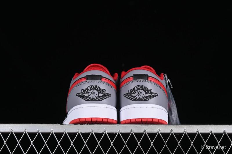 Nike Air Jordan 1 Low AJ1 Cement Grey Low-Top Casual Sneakers - 553558-060