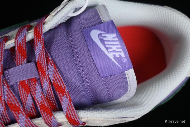 Nike SB Dunk Low Casual Skateboarding Shoes in Purple with Black Swoosh - HF5030-030