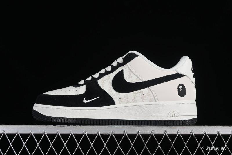 Nike Air Force 1 '07 Low BAPE Collaboration - White Black Camo Casual Sneakers - BA8806-845