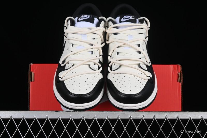 Nike Dunk Retro Saml Panda Mischief Low-Top Casual Sneakers with SB Lace and Retro Black-White Design - DD1391-100
