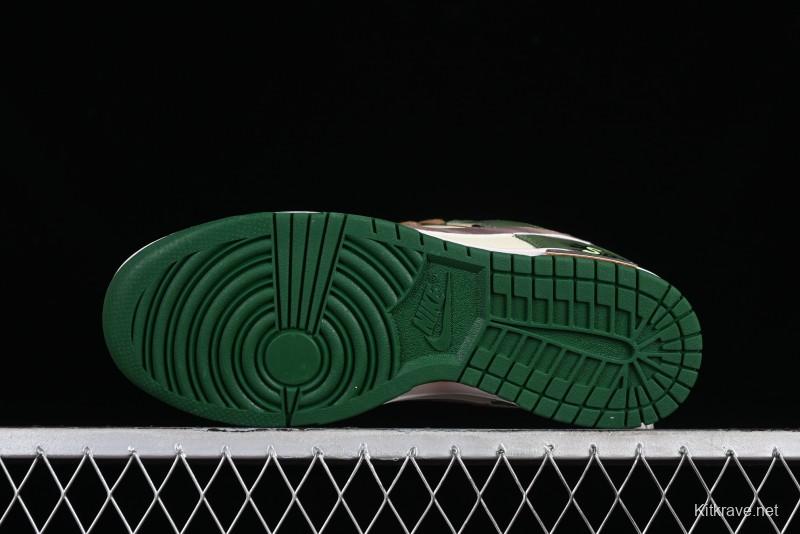 Nike Dunk Low Panda Prank Street Racing Lightyear Distressed SB Strap Low-Top Casual Sneakers - DD1391-300