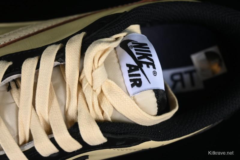 Nike Travis Scott x Air Jordan 1 Low OG AJ1 Reverse Swoosh Sneakers - DM7866-201