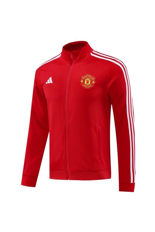 24/25 Manchester United Red Full Zipper Jacket +Long Pants