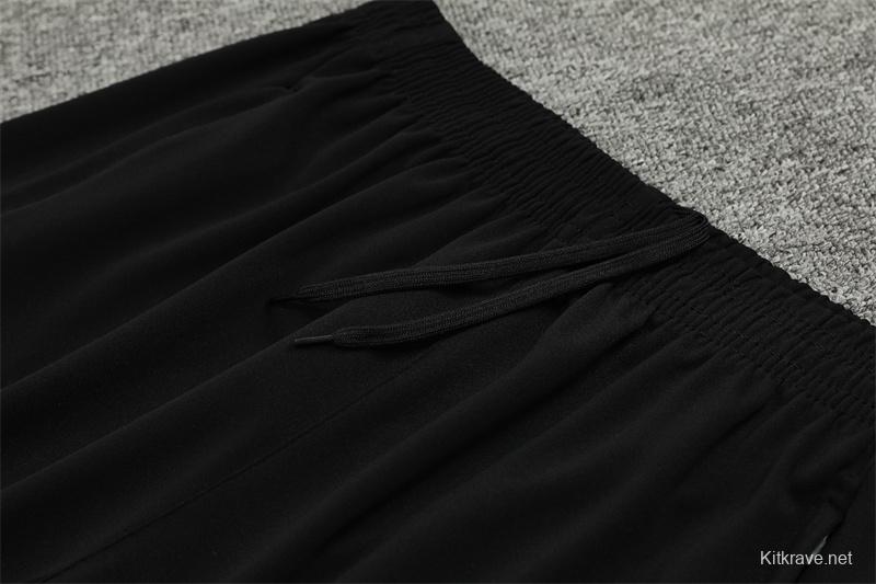 24/25 Napoli Black/Blue Half Zipper Jacket+Long Pants