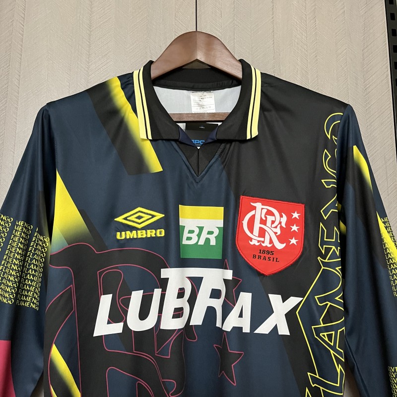 Retro1997/98 Flamengo Black Goalkeeper Long Sleeve Jersey