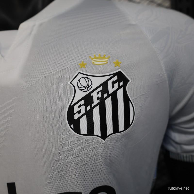 Player Version 25/26 Santos Home Jersey With Sponsors
