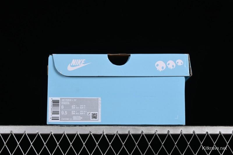 Nike Air Force 1 Low Witch Collaboration Custom Leather Sneakers with Full-Length Air Cushion - CW2288-111