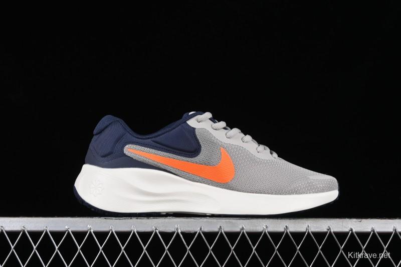 Nike Revolution 7 Wide Low-Top Running Shoes with Breathable Mesh and Durable Cushioning - FB2207-009