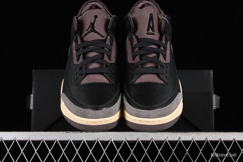 Nike A Ma Maniere x Air Jordan 3 Retro Black Sneakers - FZ4811-001