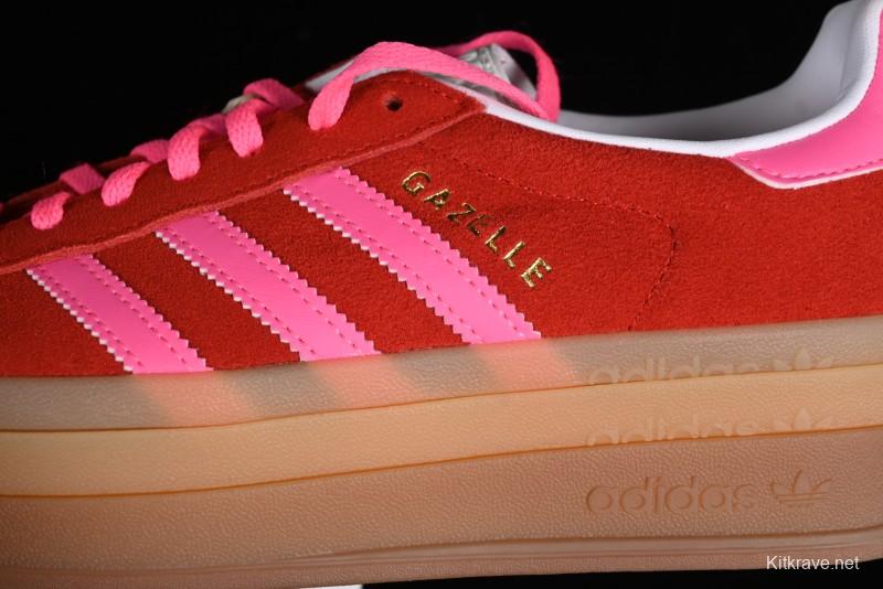 Adidas Originals Gazelle Bold IH7496 Low-Top Sneakers with Thick Sole for Slip Resistance and Durability