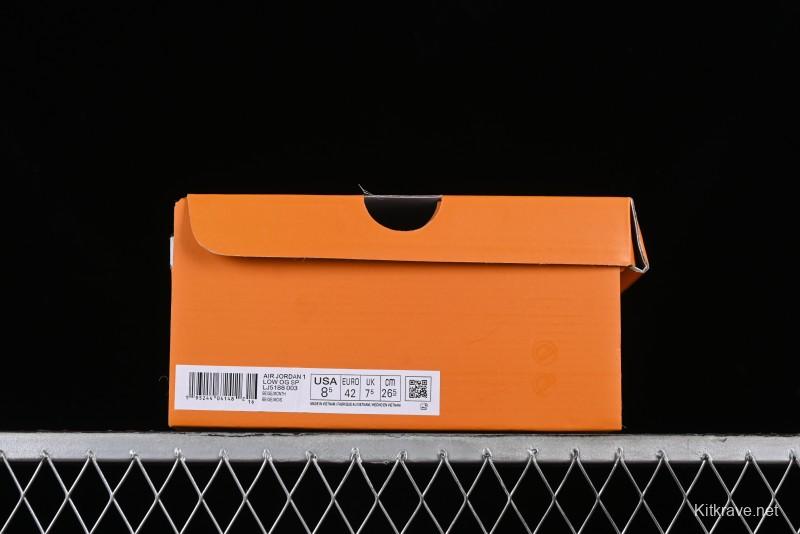 Nike Travis Scott x Fragment Design x Jordan Air Jordan 1 Low OG SP AJ1 LV Peacock Blue Low-top Casual Sneakers - LJ5188-003