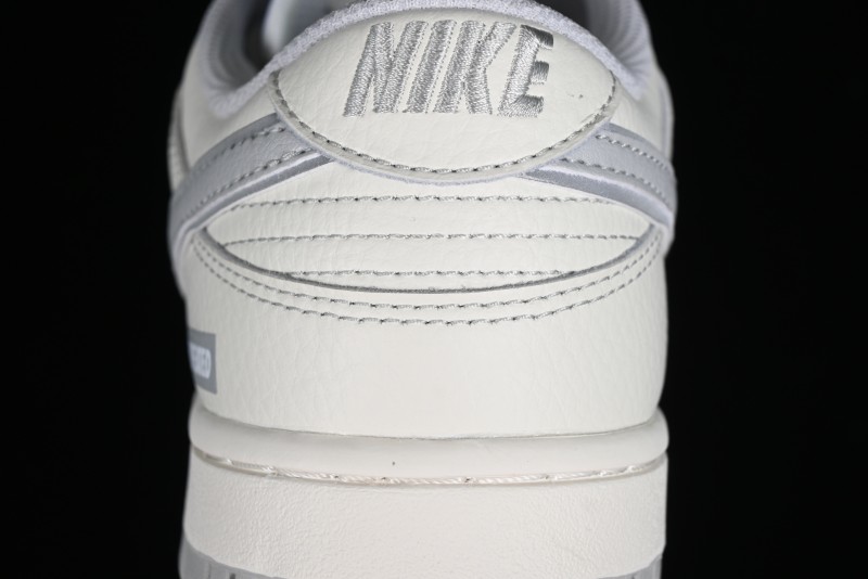 Nike SB Dunk Low UN Collaboration - Light Grey Swoosh Anniversary High-End Custom Low-Top Casual Skate Shoes - SF1588-135