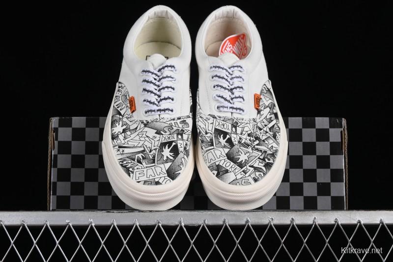 Vans OG Classic Slip-On LX & OG Era LX Sneakersntuff LA Graffiti Collaboration Low-Top Skate Shoes - VN000EYEBPJ