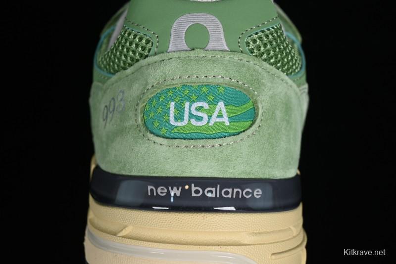 New Balance Made In USA M993 Series Classic Retro Running Shoes - U993GW