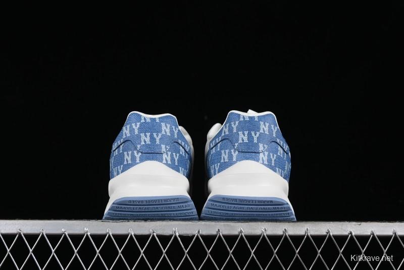 New York Yankees MLB Chunky Runner Denim Monogram Lightweight Casual Sneakers - 3ARNCRD4N50BLS