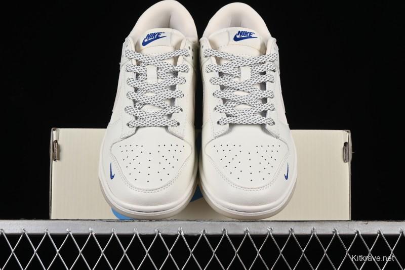 Nike SB Dunk Low White Pearl Anniversary High-End Custom Low-Top Casual Skate Shoes - XB3802-346