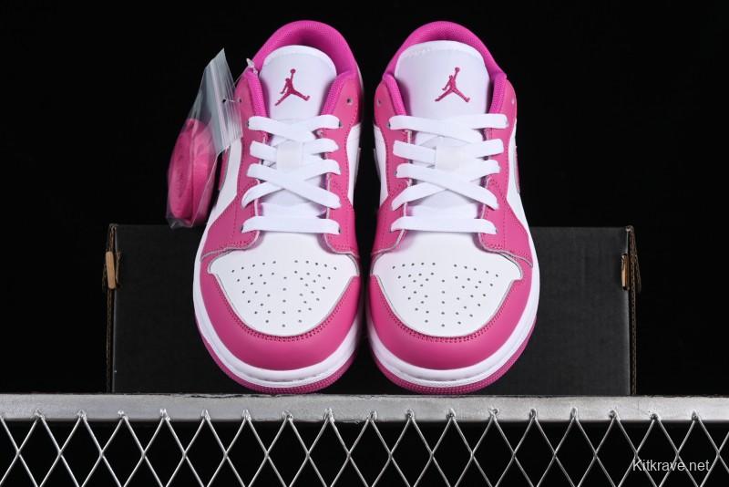 Nike Air Jordan 1 Low AJ1 Rose Pink Low-Top Casual Lifestyle Sneakers - FV8486-600