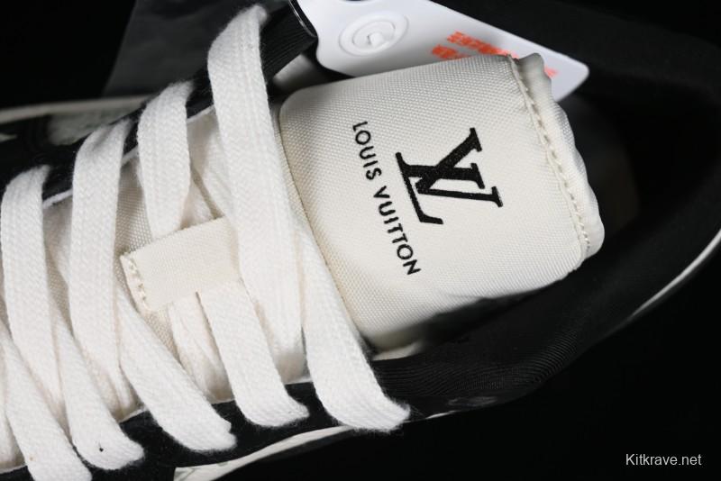 Nike Air Jordan 1 Low LV Collaboration - Black White Panda Custom Culture Casual Sneakers SJ9950-001