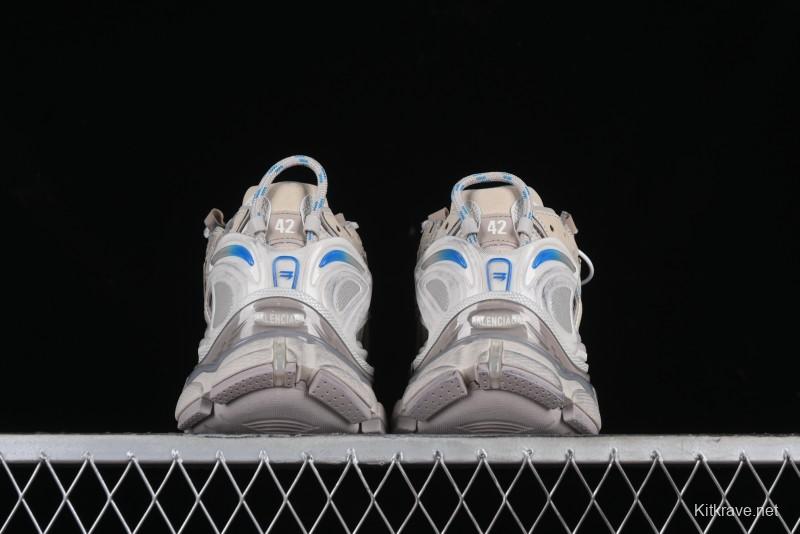 Balenciaga Runner Kith Four Color Retro Casual Sneakers - W3RNY2240