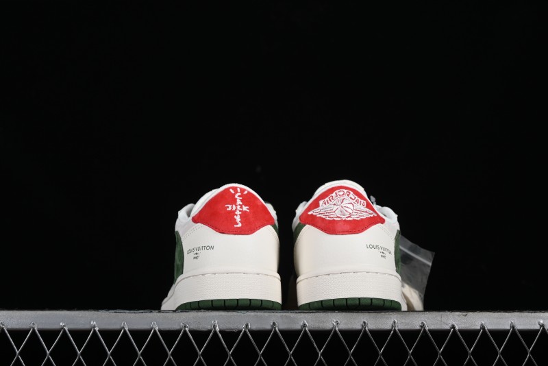 Nike Travis Scott x Fragment Design x Air Jordan 1 Low OG SP AJ1 LV Collaboration Sneakers - XY2688-102