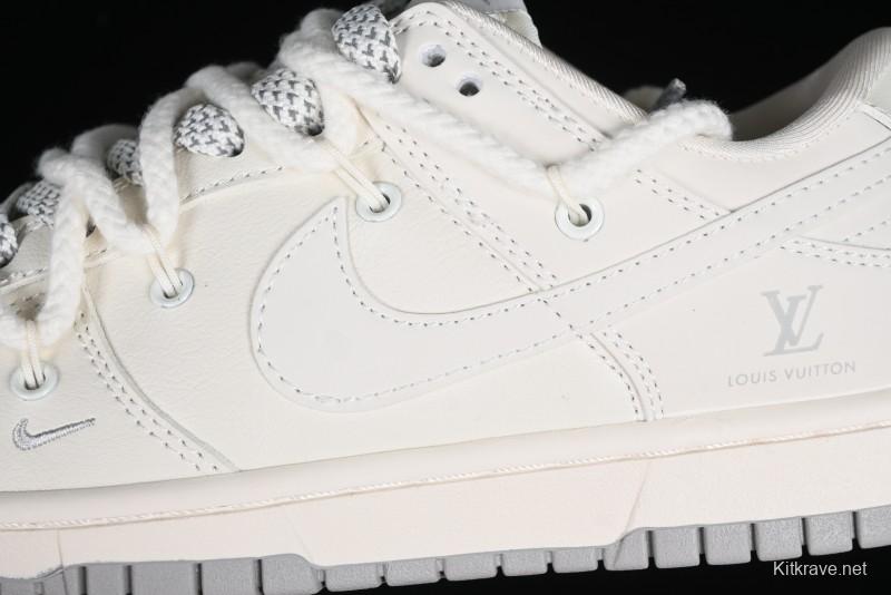 Nike SB Dunk Low LV Collaboration Anniversary Edition Custom Low-Top Casual Sneakers - XX2025-332