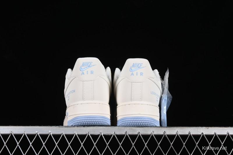 Nike Air Force 1 '07 Low LV Collaboration - Off White Ice Blue Casual Sneakers BB9599-203