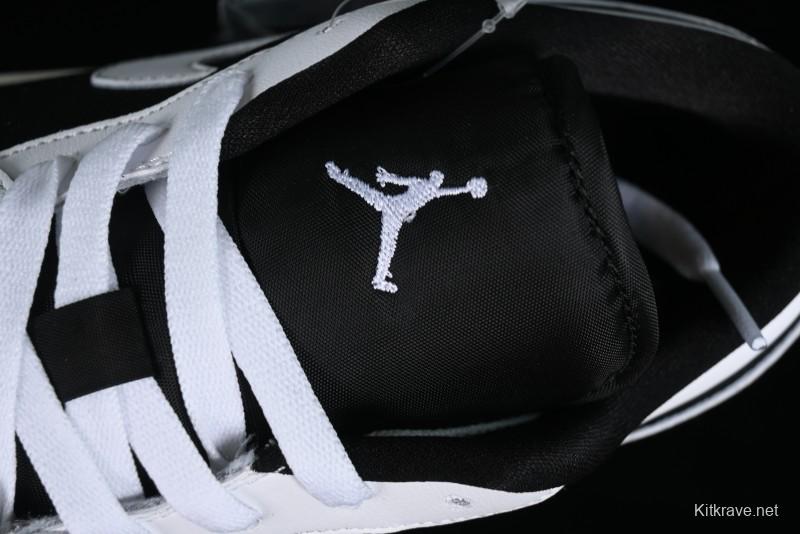 Nike Air Jordan 1 Low "Quai 54" Casual Sneakers in White Black Blue - HQ0764-001