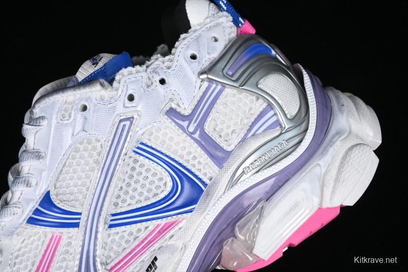 Balenciaga Runner Kith Four Color Retro Casual Sneakers - W3RMU9554