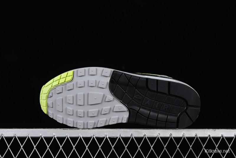 Nike Air Max 1 Retro Running Shoes with Half-Sole Air Cushion - HF3713-002