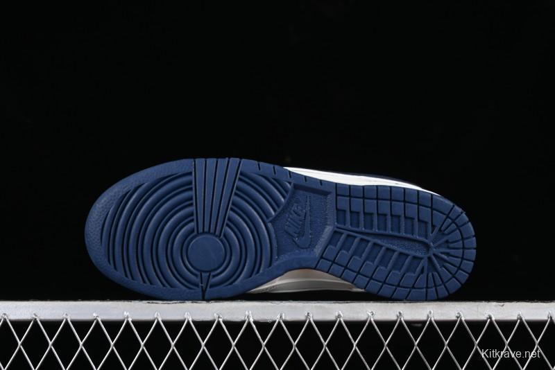 Nike Supreme x SB Dunk Low Collaboration Dark Blue Colorway Low-Top Casual Skate Shoes - RM2308-238