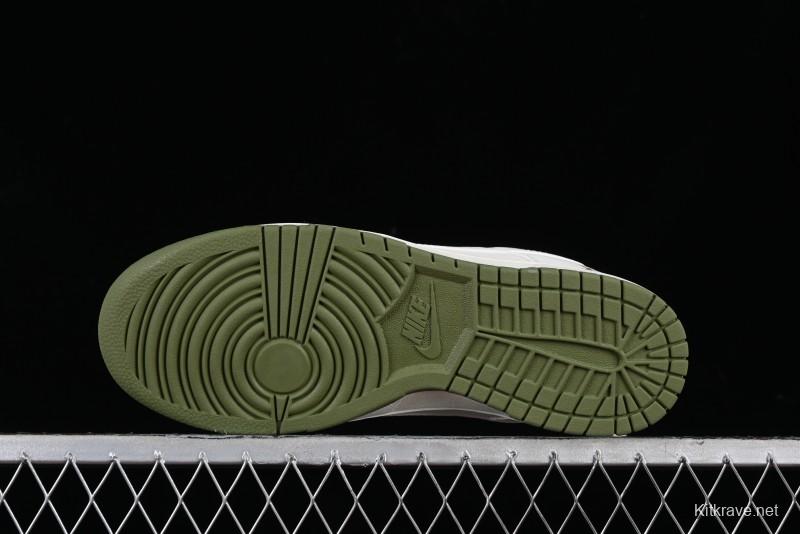 Nike SB Dunk Low LV Collaboration - Beige Green Luxury Custom Low-Top Casual Sneakers - XX2025-318