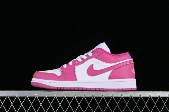 Nike Air Jordan 1 Low AJ1 Rose Pink Low-Top Casual Lifestyle Sneakers - FV8486-600