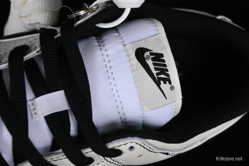 Nike SB Dunk Low UN Collaboration - Beige Black Swoosh Anniversary High-End Custom Low-Top Casual Skate Shoes - FC1688-139