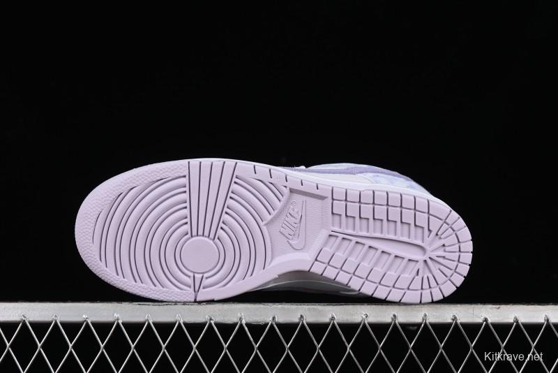 Nike SB Dunk Low Premium White Light Purple Skateboarding Shoes - DM9467-500