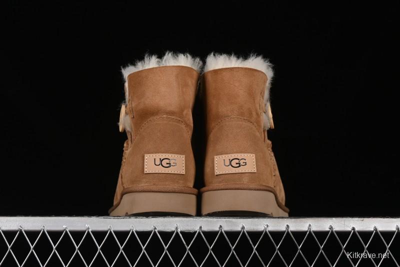 UGG Mini Bailey Button II Classic Short Boots with Wooden Button - 1016422
