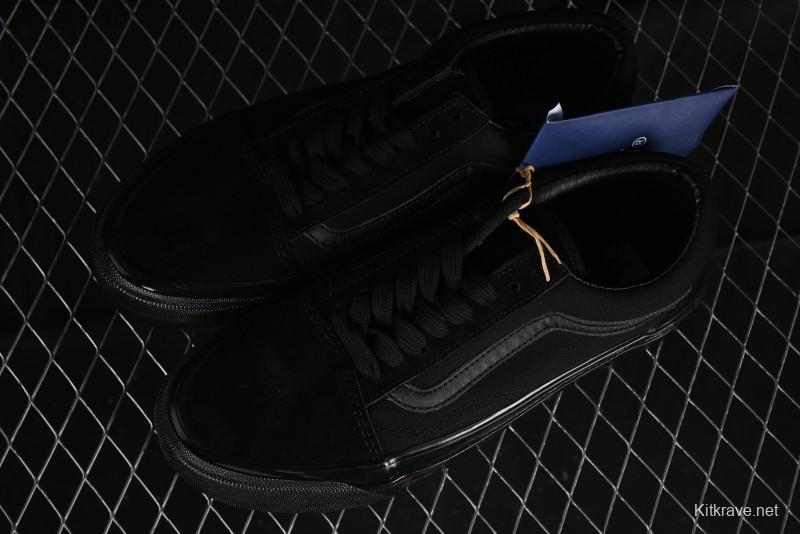 Vans Old Skool Premium Black Suede Retro Skate Shoes - VN000CXTBKA