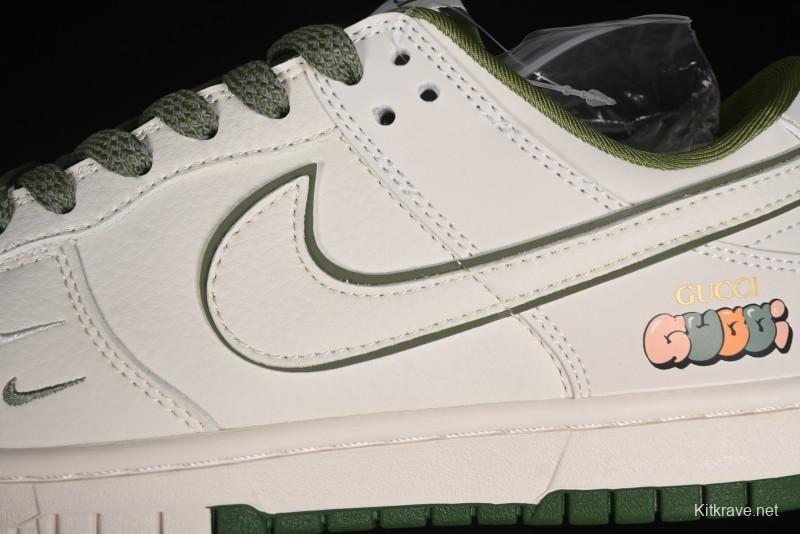 Nike SB Dunk Low Gucci Collaboration Anniversary High-End Custom Sneakers - DQ1098-398