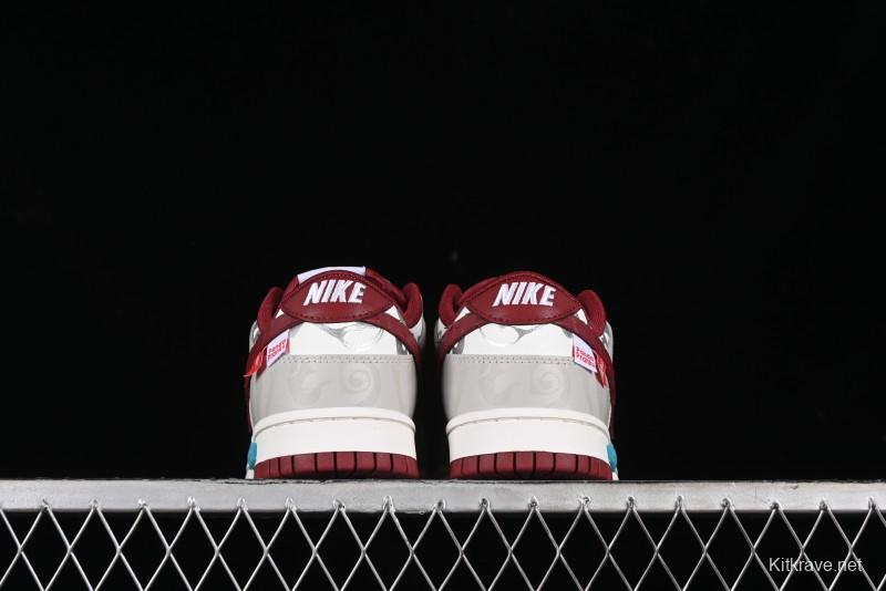 Nike Dunk Low Panda Prank CNY Year of the Dragon Limited Edition Team Red SB Low Top Casual Skate Shoes - DD1391-601