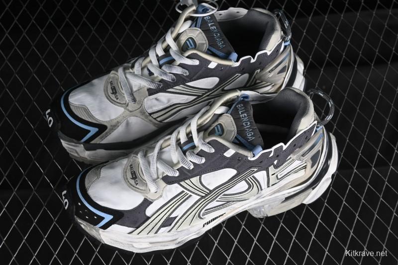 Balenciaga Runner Kith Four Color Retro Casual Shoes - W3RMU0150