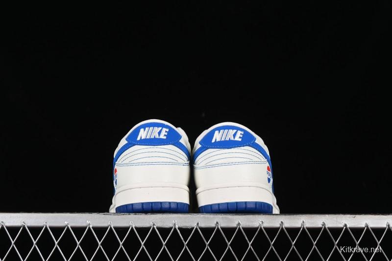Nike SB Dunk Low Pepsi Anniversary Premium Custom Low-Top Casual Skate Shoes - XB3802-349