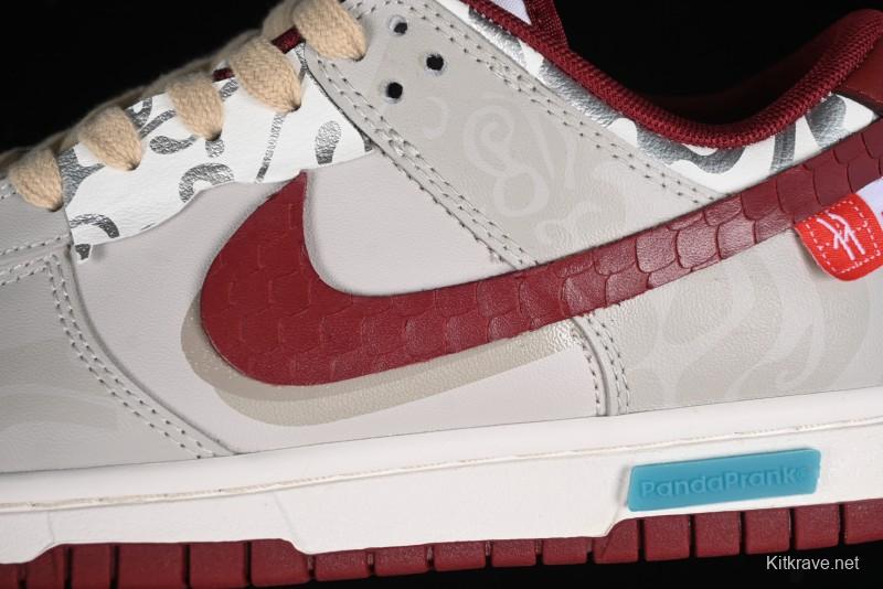 Nike Dunk Low Panda Prank CNY Year of the Dragon Limited Edition Team Red SB Low Top Casual Skate Shoes - DD1391-601
