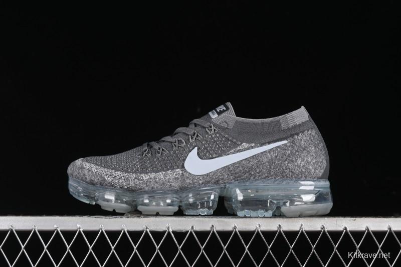 Nike Vapormax Flyknit Breathable Casual Running Shoes with Full-Length Air Cushion - 849557-002