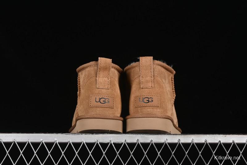 UGG Classic Ultra Mini Short Boots with Genuine Australian Shearling and TREADLITE Outsole - 1116109